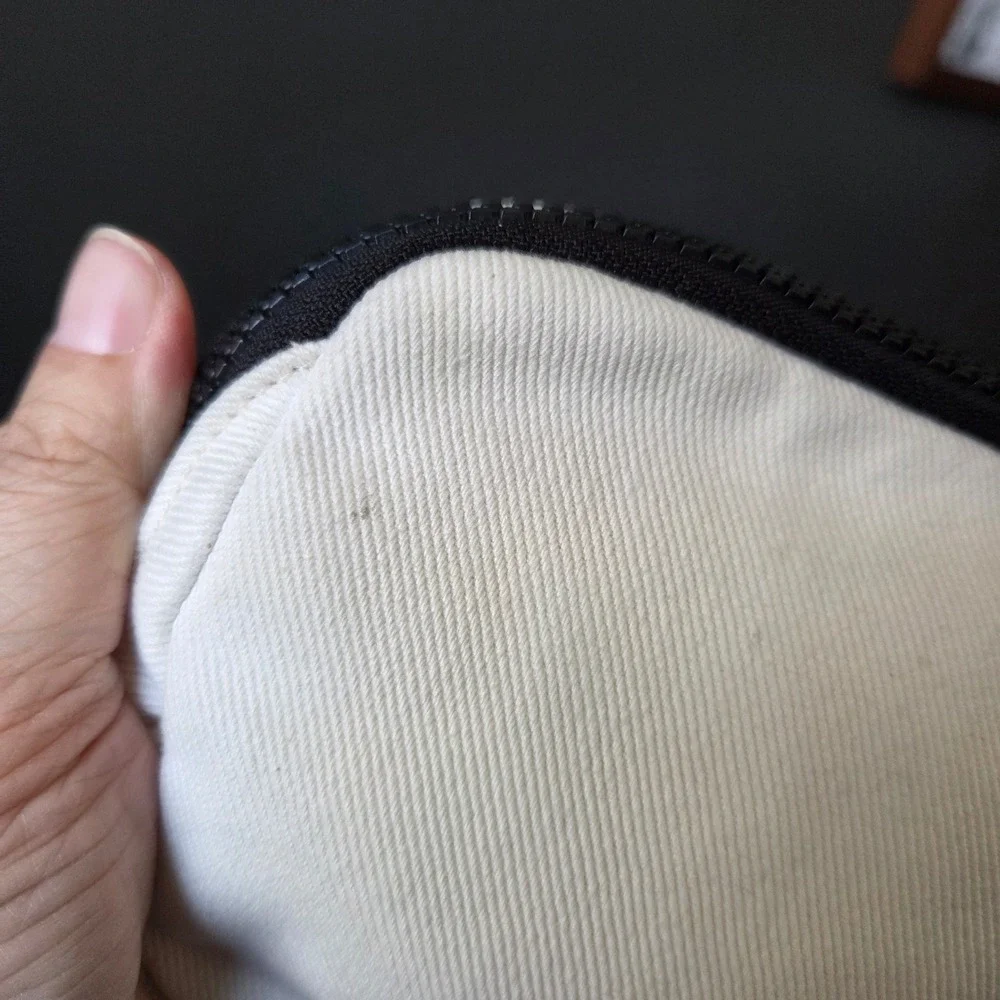 Lululemon Everywhere Belt Bag 1L White Canvas Twill Black Strap Fannypack Travel